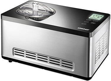 UNOLD 48845 Eismaschine Gusto - mit selbstkühlendem Kompressor, 180 W, 2 Volumen, elegantes Edelstahlgehäuse, LCD-Display, Digitaler Timer im Sale